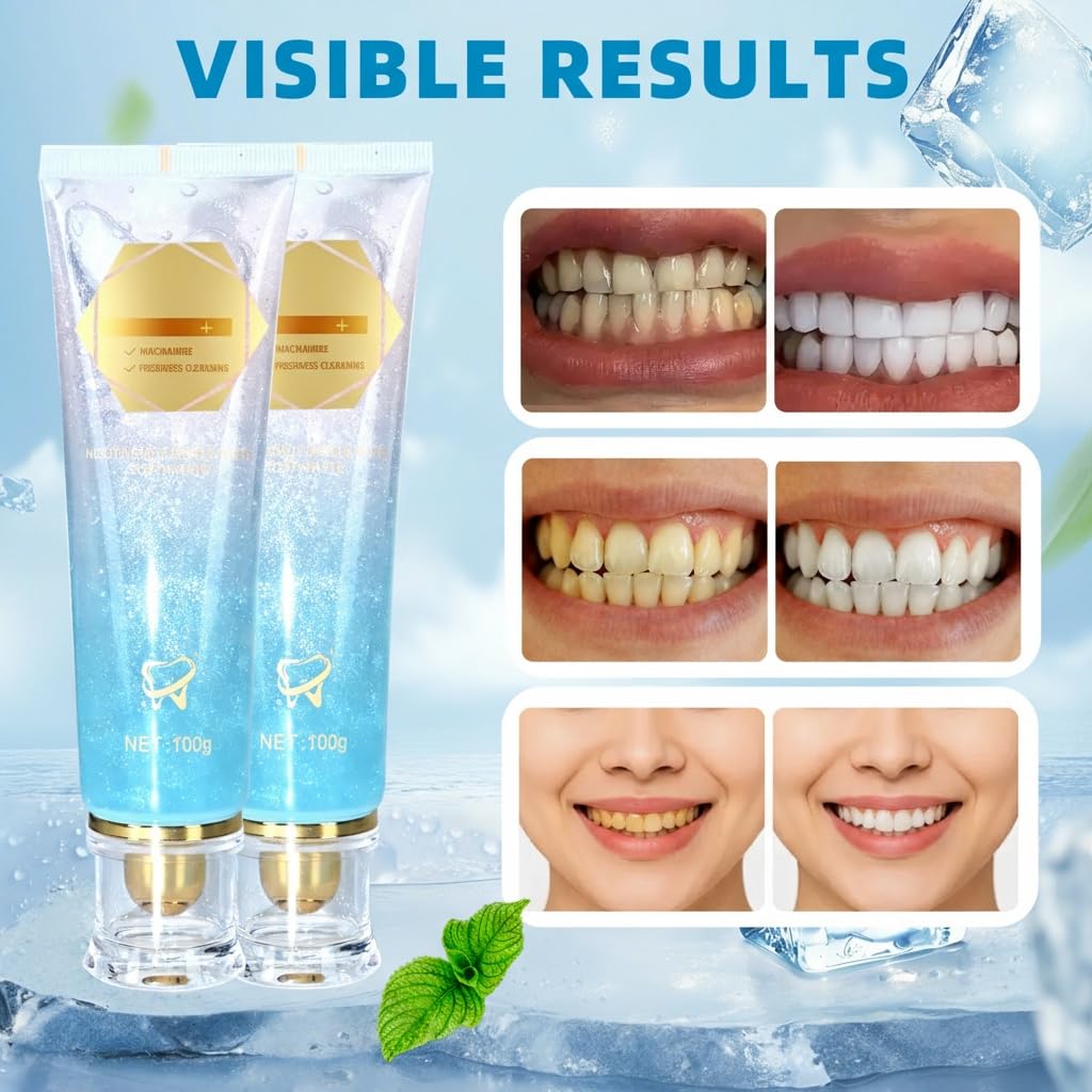 2Pack Niacinamide Whitening Toothpaste – Remove Stains & Fresh Breath | 7.06 oz