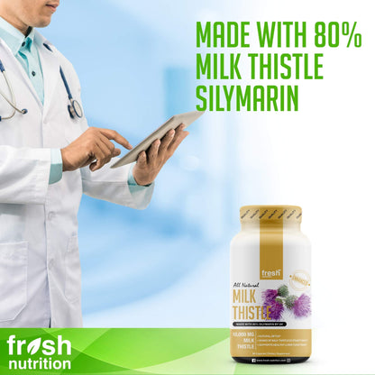 Fresh Nutrition Milk Thistle Capsules 10,000mg - Pack of 2