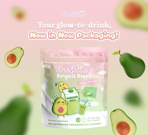 Juju Glow Freshies Avocado Milk 80,000mg Hydrolyzed Collagen 10 Sachets