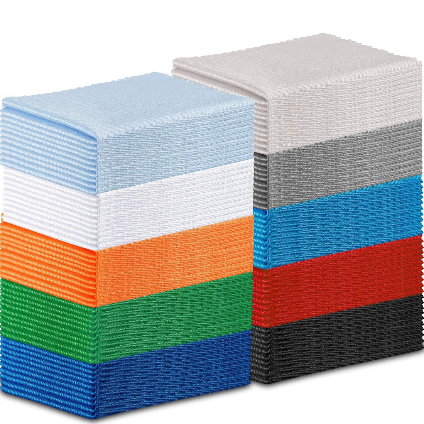 Frienda 100 Pcs Microfiber Cleaning Cloths - 7 x 6 in for Screens & Lenses