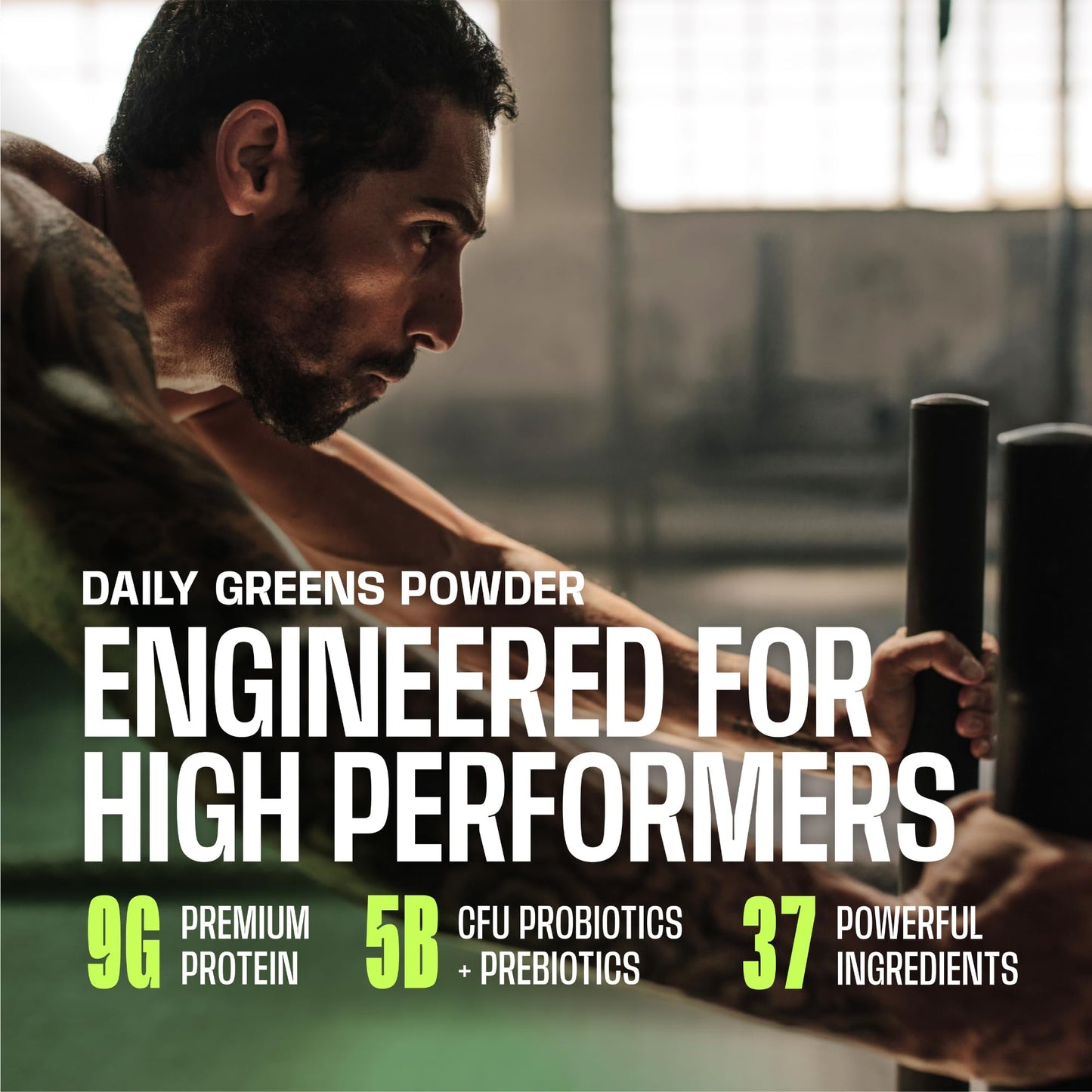 Frog Fuel Performance Greens Protein Powder – Nano-Hydrolyzed Protein, 9g Protein, 5B CFU Probiotics, Lemon Lime, 30 Servings