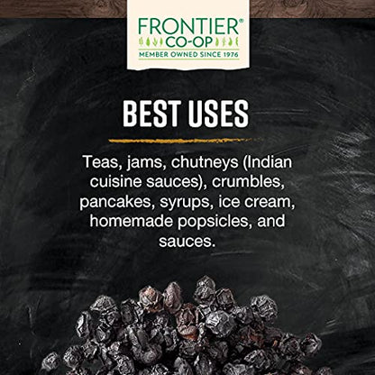 Frontier Co-op Dried Elderberries — European Whole, Non-GMO, Kosher, 16 oz (Pack of 2)