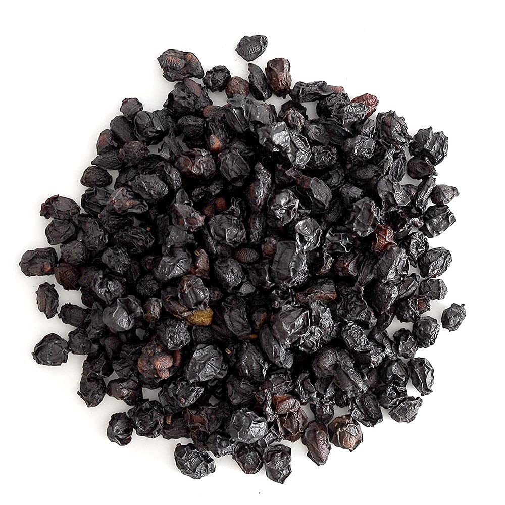 Frontier Co-op Dried Elderberries, European Whole – Non-GMO, Kosher, 16 oz x 4