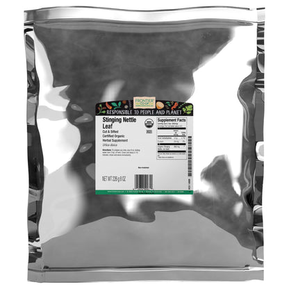 Frontier Co-op Organic Nettle Leaf, Cut & Sifted for Nettle Tea — Kosher, 16 oz (Pack of 2)