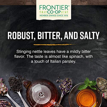 Frontier Co-op Organic Nettle Leaf, Cut & Sifted for Nettle Tea — Kosher, 16 oz (Pack of 2)