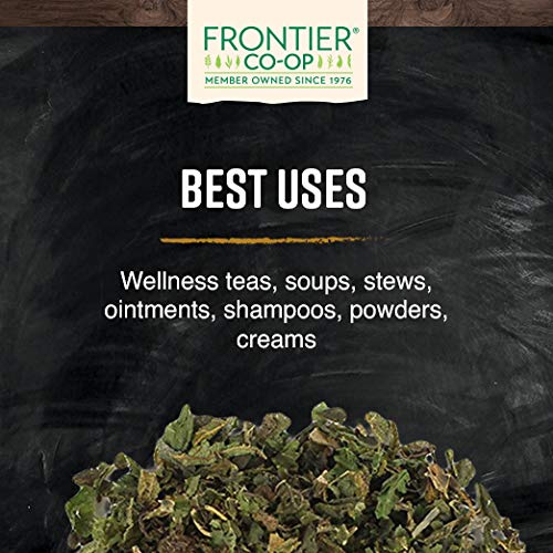 Frontier Co-op Organic Nettle Leaf, Cut & Sifted for Nettle Tea — Kosher, 16 oz (Pack of 2)