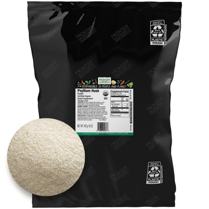 Frontier Co-op Organic Psyllium Husk Powder 1lb | Gluten-Free, Kosher Certified