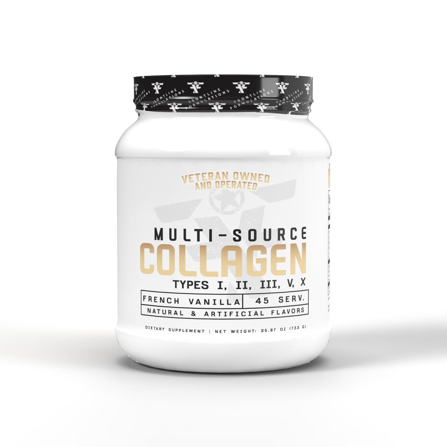 Frontline Formulations Multi-Source Collagen - Hair, Skin & Nails (French Vanilla)