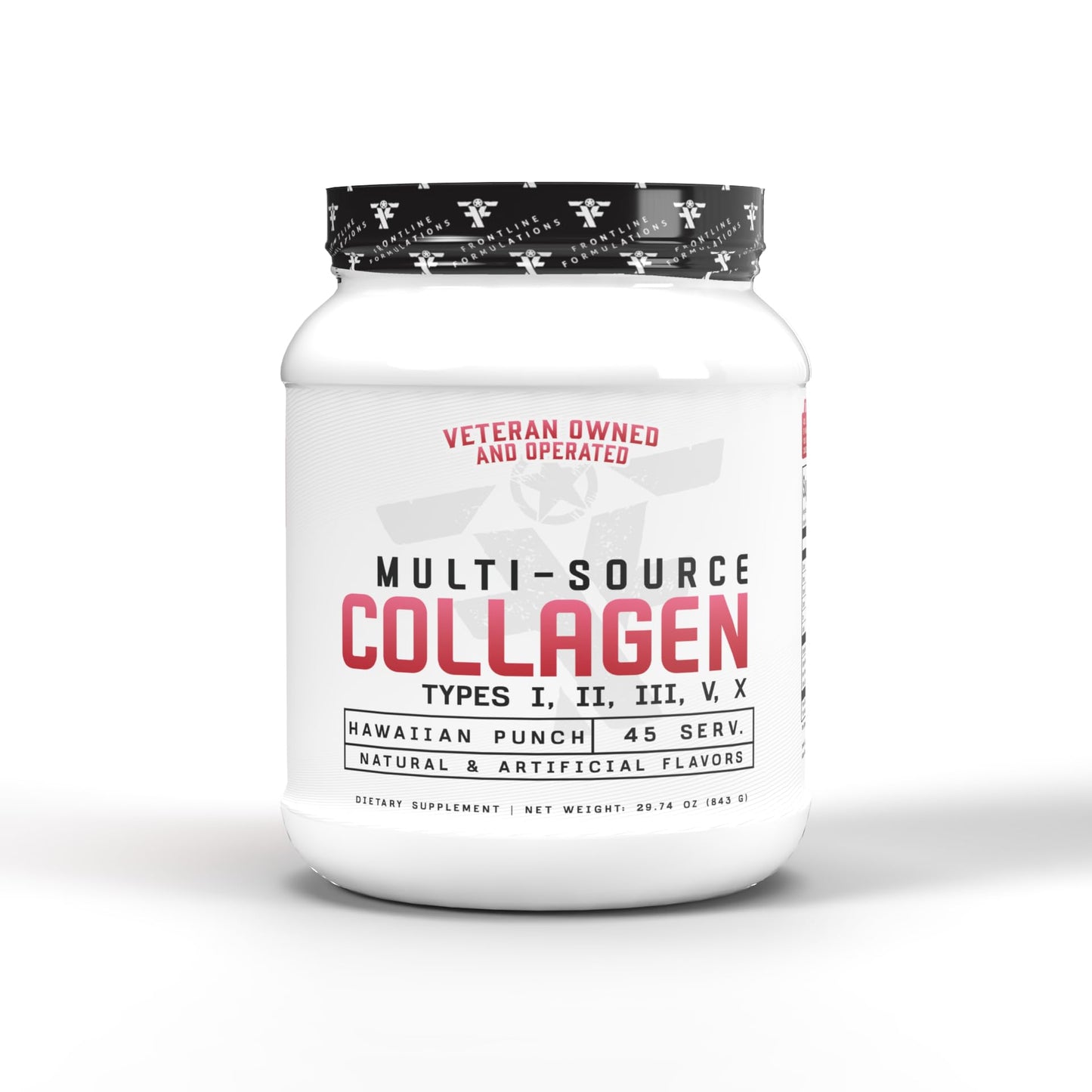Frontline Formulations Multi-Source Collagen – Hair, Skin & Nails (Hawaiian Punch)