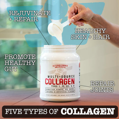 Frontline Formulations Multi-Source Collagen – Hair, Skin & Nails (Hawaiian Punch)