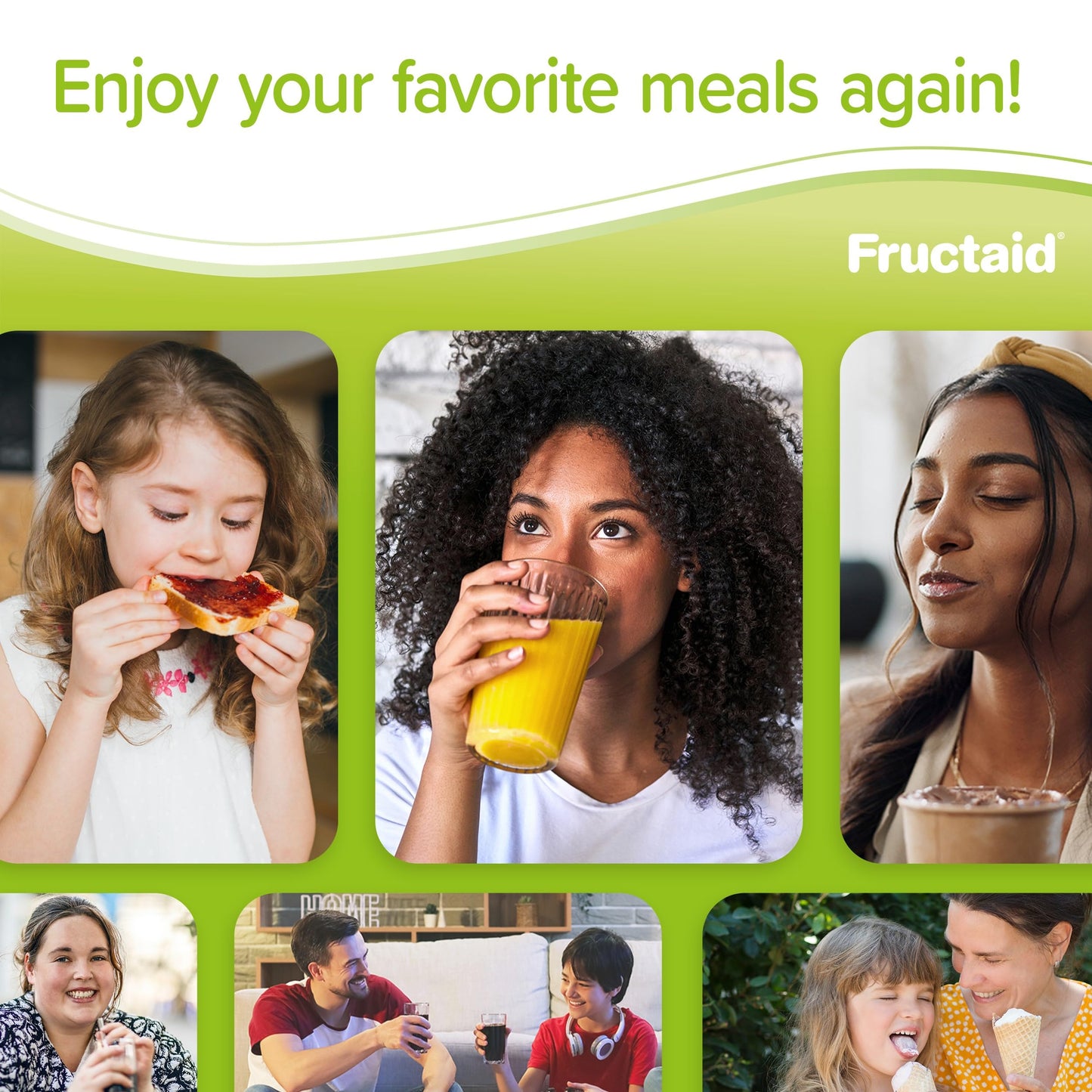 Fructaid Enzyme Supplement - 90 Capsules | Digest Fructose Easily, Gluten-Free & Lactose-Free