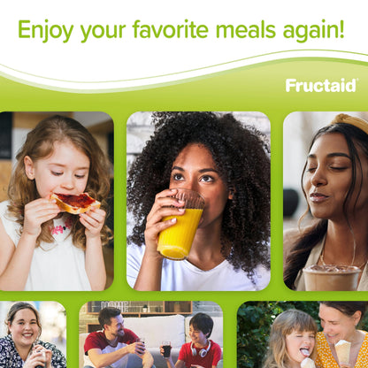 Fructaid Enzyme Supplement - 90 Capsules | Digest Fructose Easily, Gluten-Free & Lactose-Free