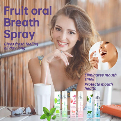 Fruit Mint Mouth Spray – 3 Count Breath Freshener for Adults, Bad Breath Treatment, 0.7 OZ/20ML