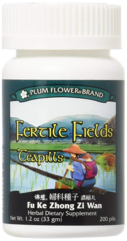 Fu Ke Zhong Zi Wan (Fertile Fields Teapills) – 200 ct, Plum Flower
