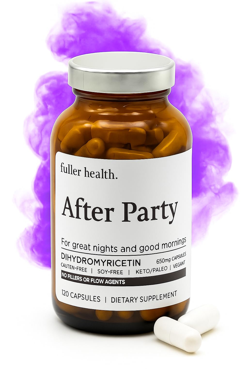 Fuller Health After Party DHM – 650 mg Capsules for Liver Support, Metabolism & Energy