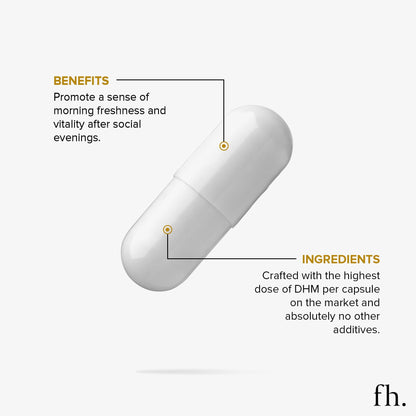 Fuller Health After Party DHM – 650 mg Capsules for Liver Support, Metabolism & Energy