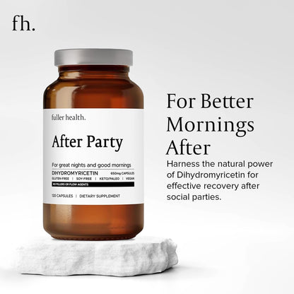 Fuller Health After Party DHM – 650 mg Capsules for Liver Support, Metabolism & Energy