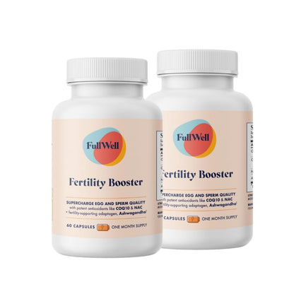 FullWell Fertility Booster for Men & Women | Supports Egg Quality & Sperm Motility | 60 Servings | Dietitian-Formulated | 3rd-Party Tested