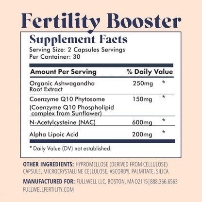 FullWell Fertility Trio – Prenatal Vitamin Lemon + DHA & Fertility Booster | 26+ Nutrients, 30 Servings