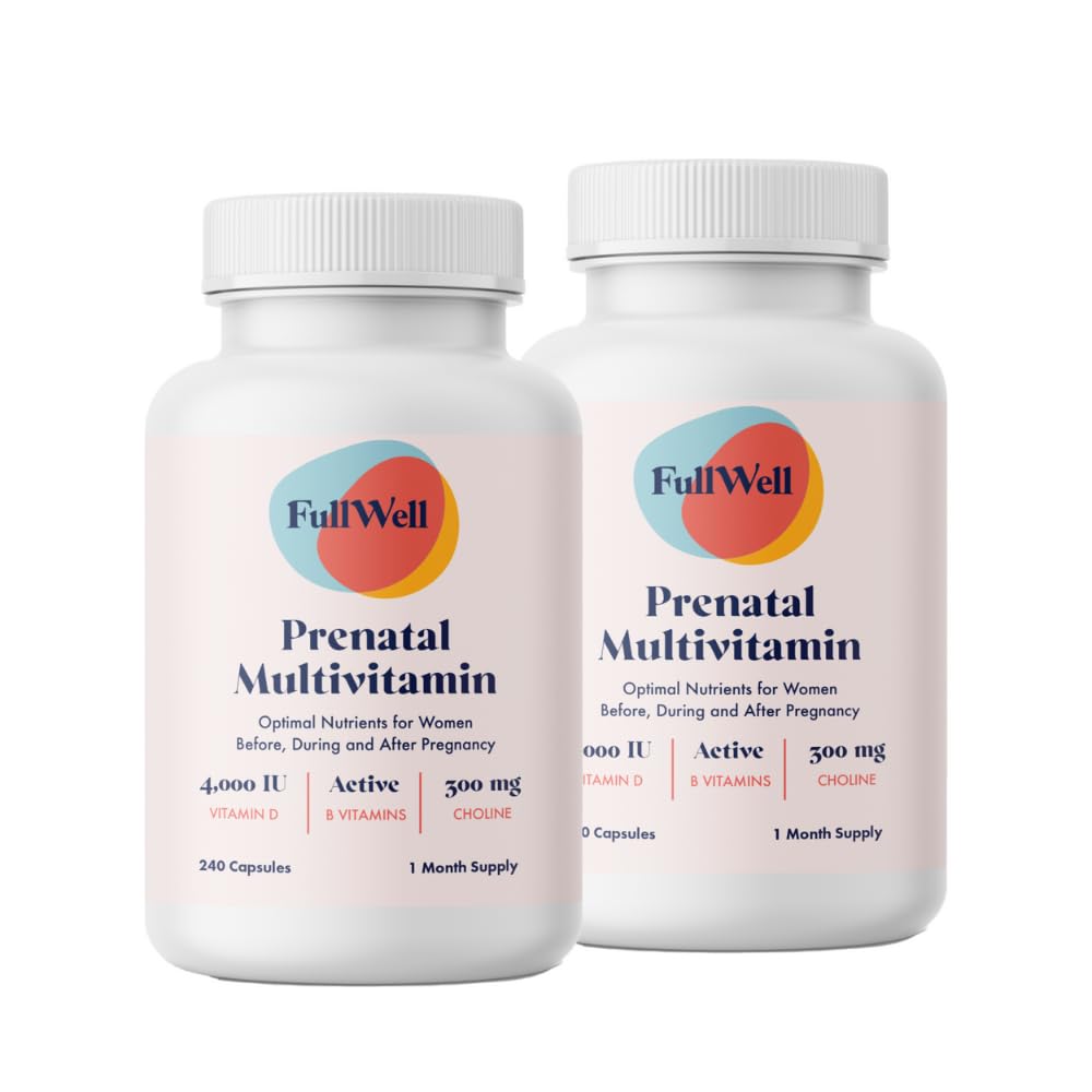 FullWell Prenatal Multivitamins with Choline | RD-Formulated & Bioavailable