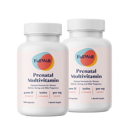 FullWell Prenatal Multivitamins with Choline | RD-Formulated & Bioavailable