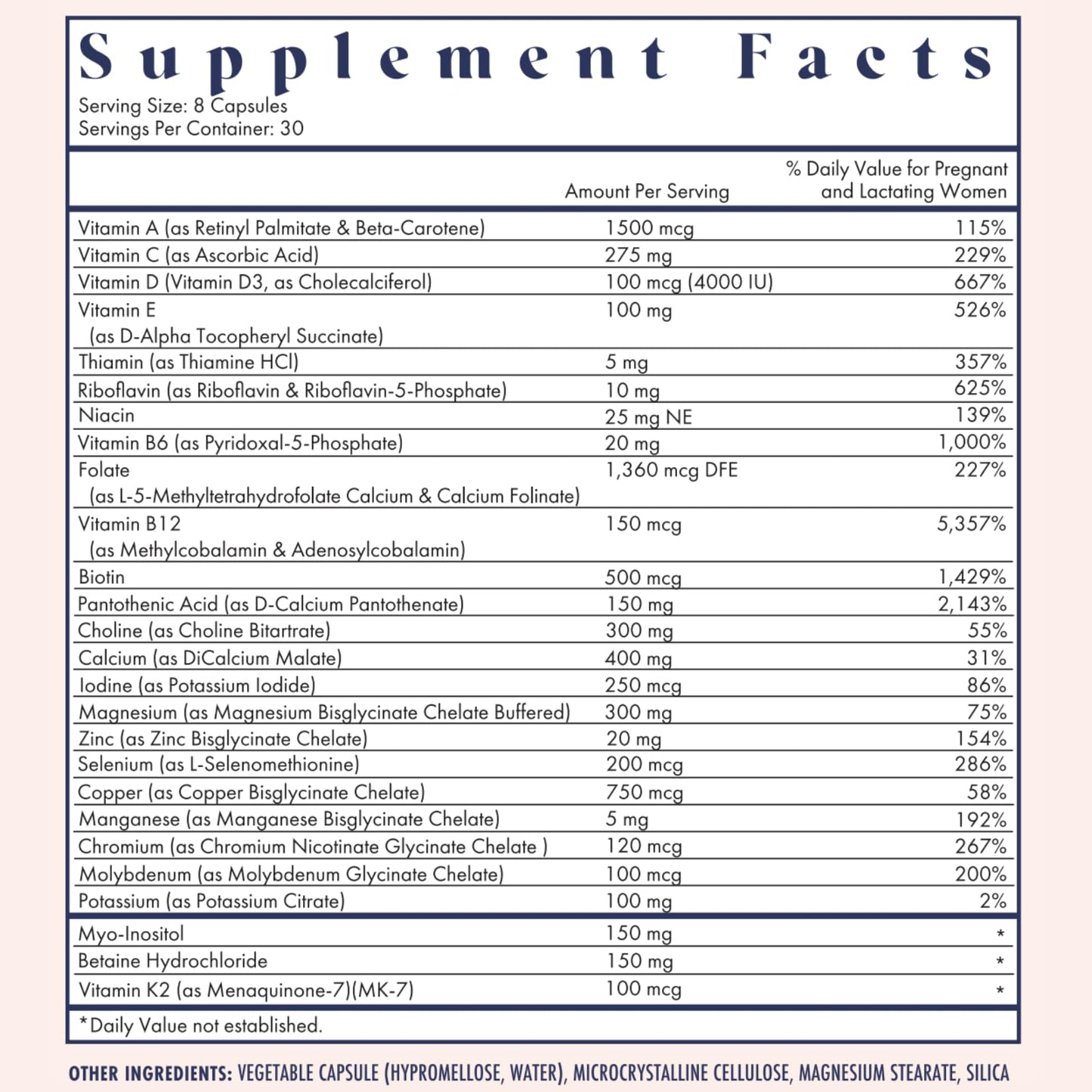 FullWell Prenatal Vitamins Lemon — 26 Nutrients, Choline, Folate, Vitamin D | Dietitian-Formulated & OB-GYN Recommended