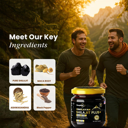 Pure Himalayan Shilajit Resin 40g – 50 Servings, 85+ Minerals, Ashwagandha