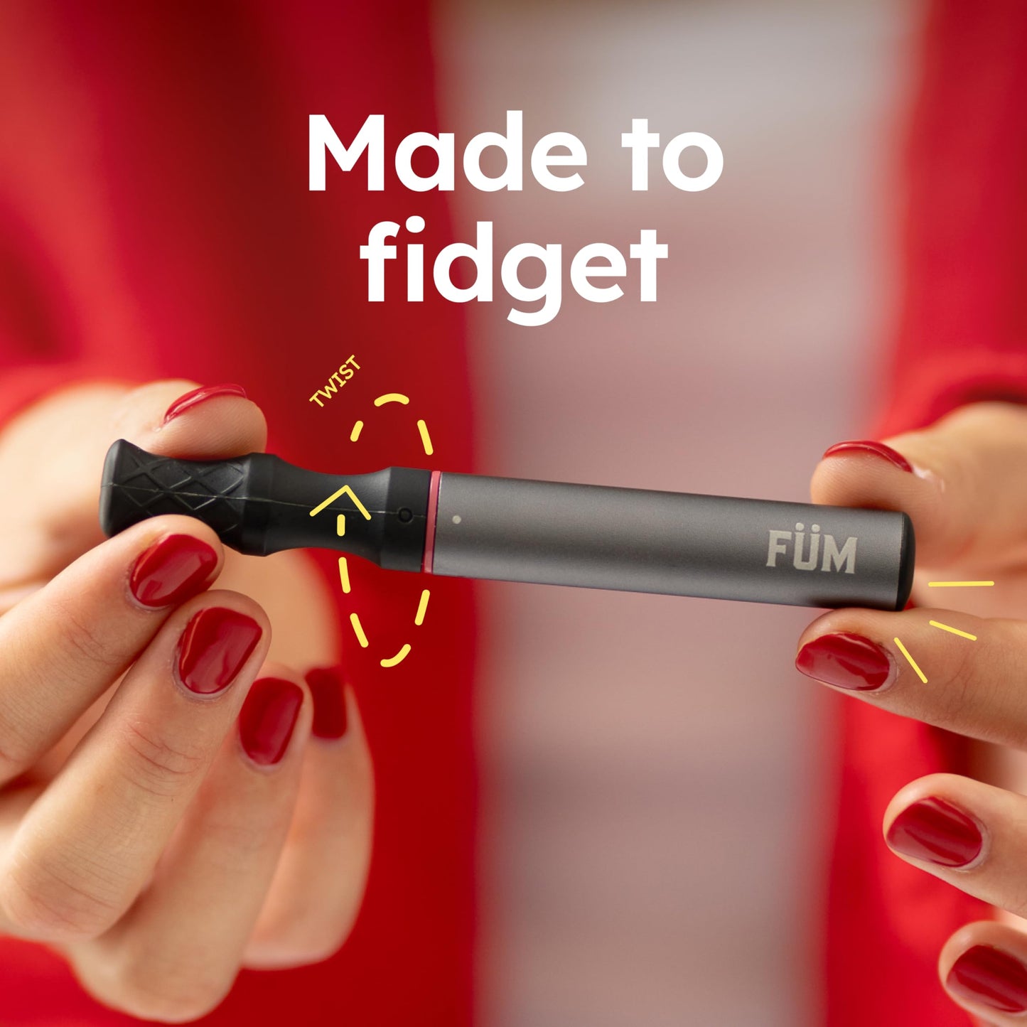 FÜM Zero Flavored Air Device | Fresh, Pocket-Sized Habit Support Tool | Weighted, Portable & Refreshing Air Inhaler Alternative | Crisp Mint