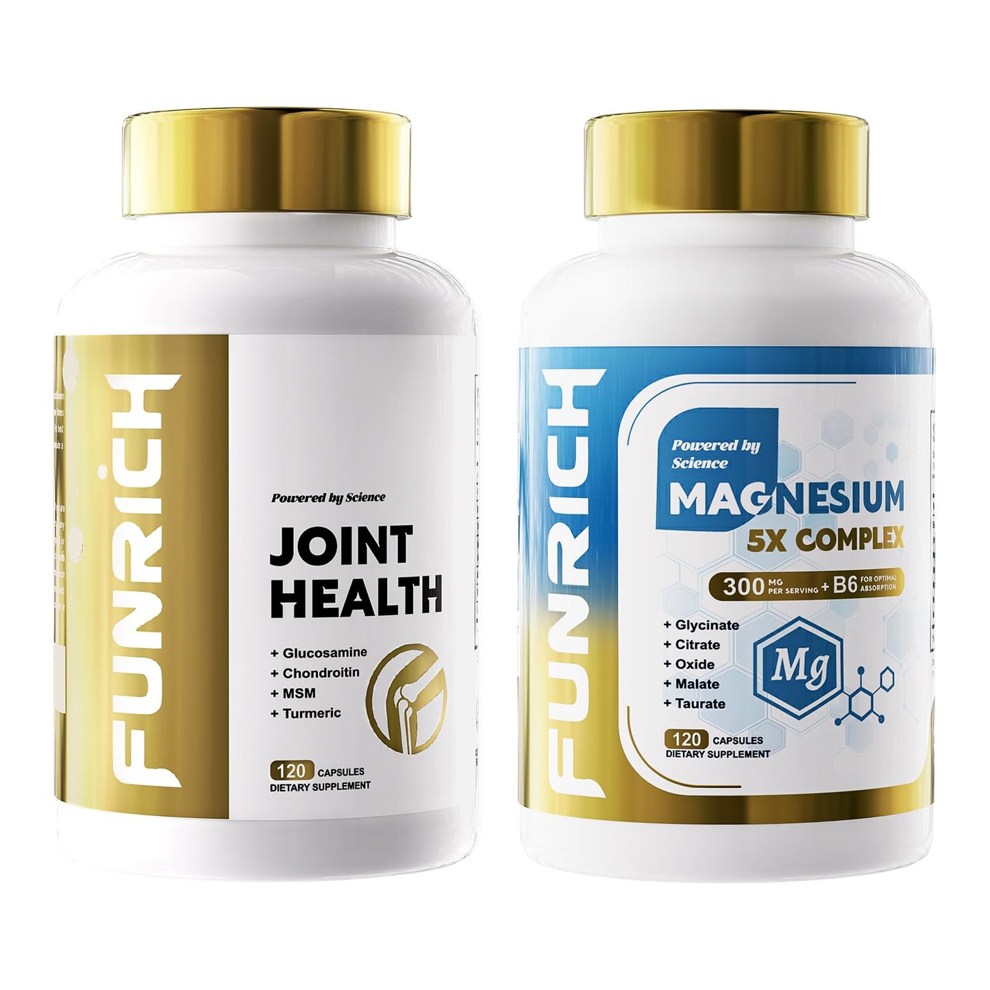 FUNRICH Glucosamine Chondroitin MSM & Magnesium Complex – 240 Capsules
