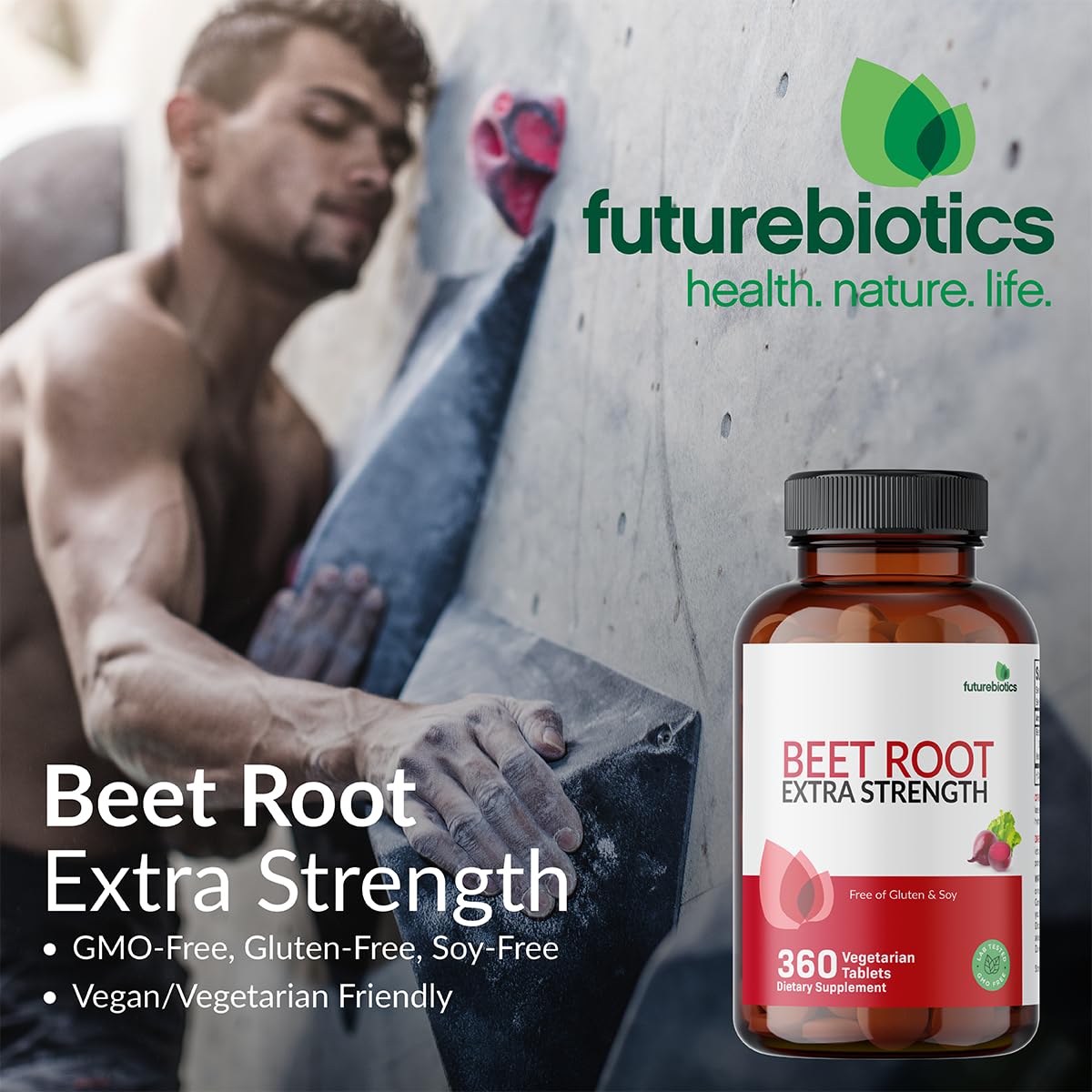 Futurebiotics Beet Root Extra Strength - Non-GMO, 120 Vegetarian Tablets