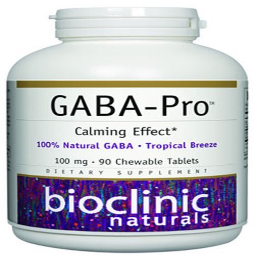 GABA-Pro Natural 100mg Chewable Tablets – Bioclinic Naturals (90 Count)