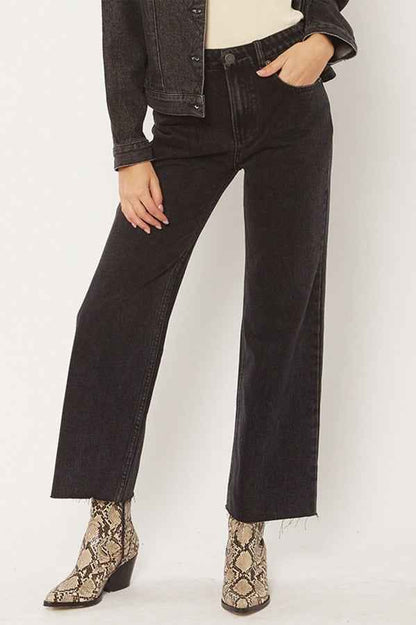 Amuse Society Gabi crop flare denim pant