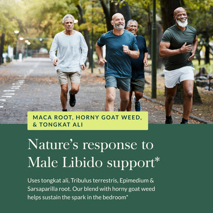 Gaia Herbs Male Libido - Herbal Vitality Support with Saw Palmetto, Horny Goat Weed & Oats | 120 Vegan Liquid Phyto-Capsules