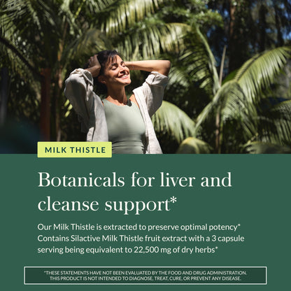 Gaia Herbs Milk Thistle - Liver Support Supplement | 120 Vegan Capsules