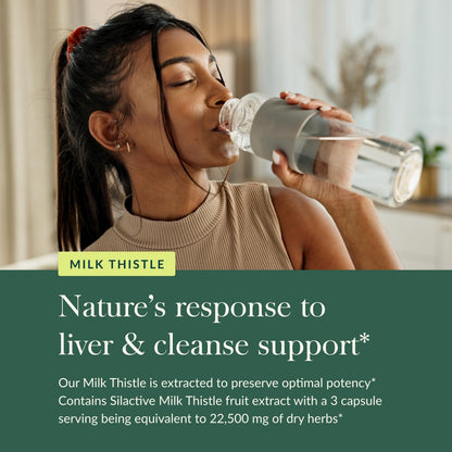 Gaia Herbs Milk Thistle - Liver Support Supplement | 120 Vegan Capsules