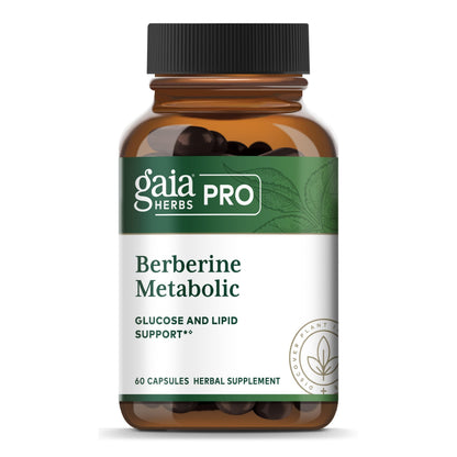 GAIA HERBS PRO Berberine Metabolic - Berberine HCI Supplement, Vegan, Gluten-Free | 60 Capsules