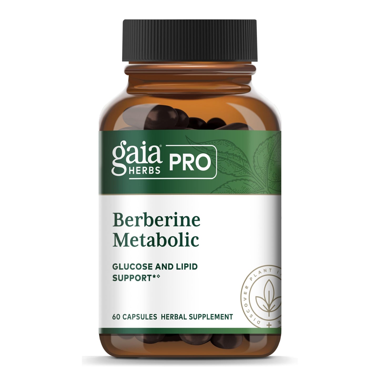 GAIA HERBS PRO Berberine Metabolic - Berberine HCI Supplement, Vegan, Gluten-Free | 60 Capsules