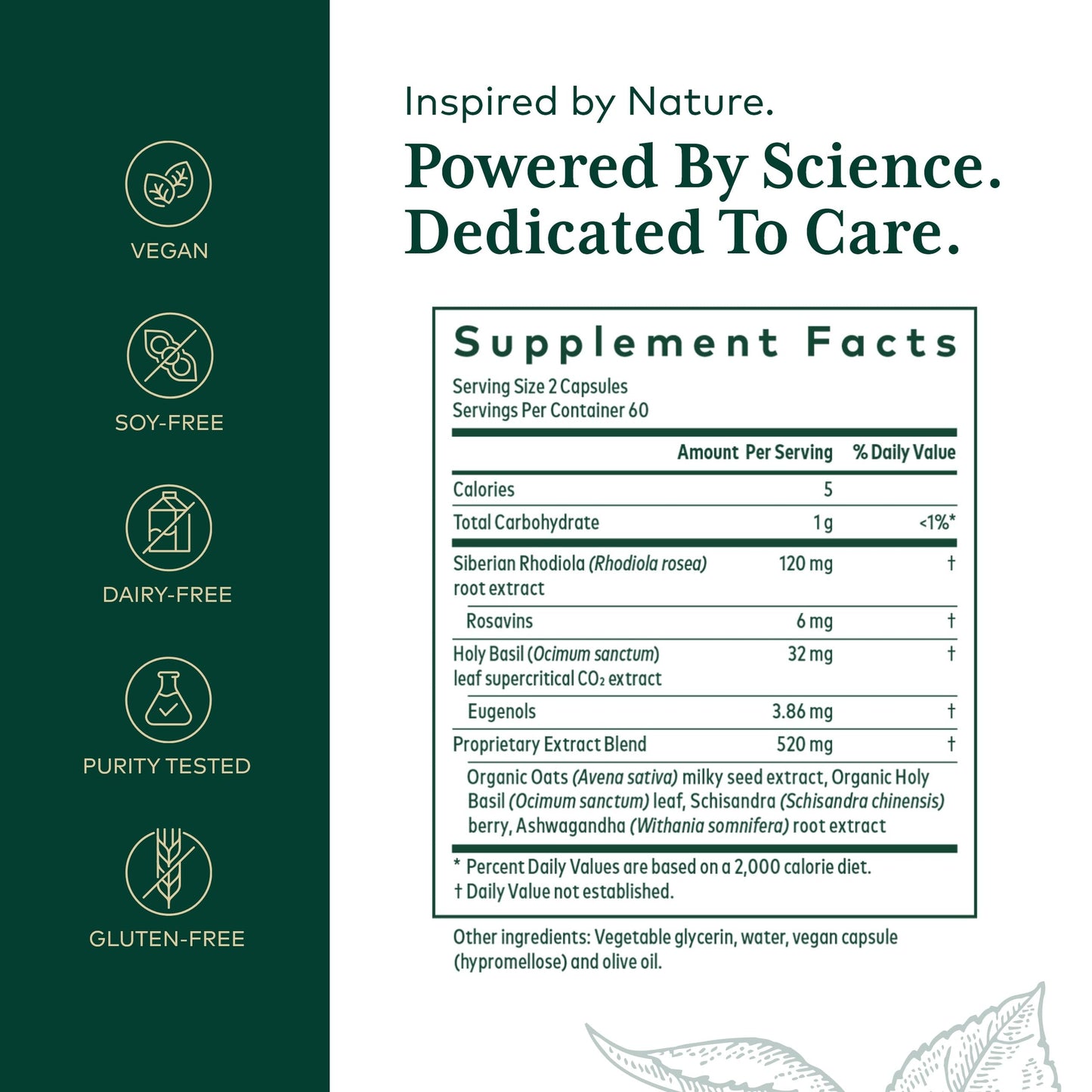 GAIA HERBS PRO Daytime HPA — Adaptogen & Nervous System Support (120 Liquid Phyto-Caps)