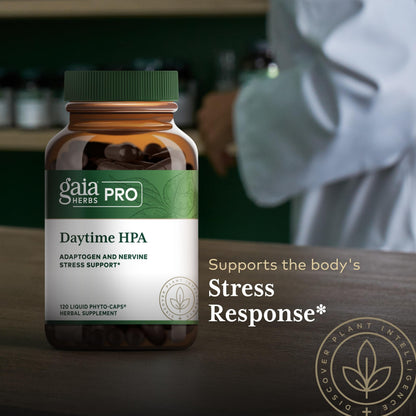GAIA HERBS PRO Daytime HPA — Adaptogen & Nervous System Support (120 Liquid Phyto-Caps)