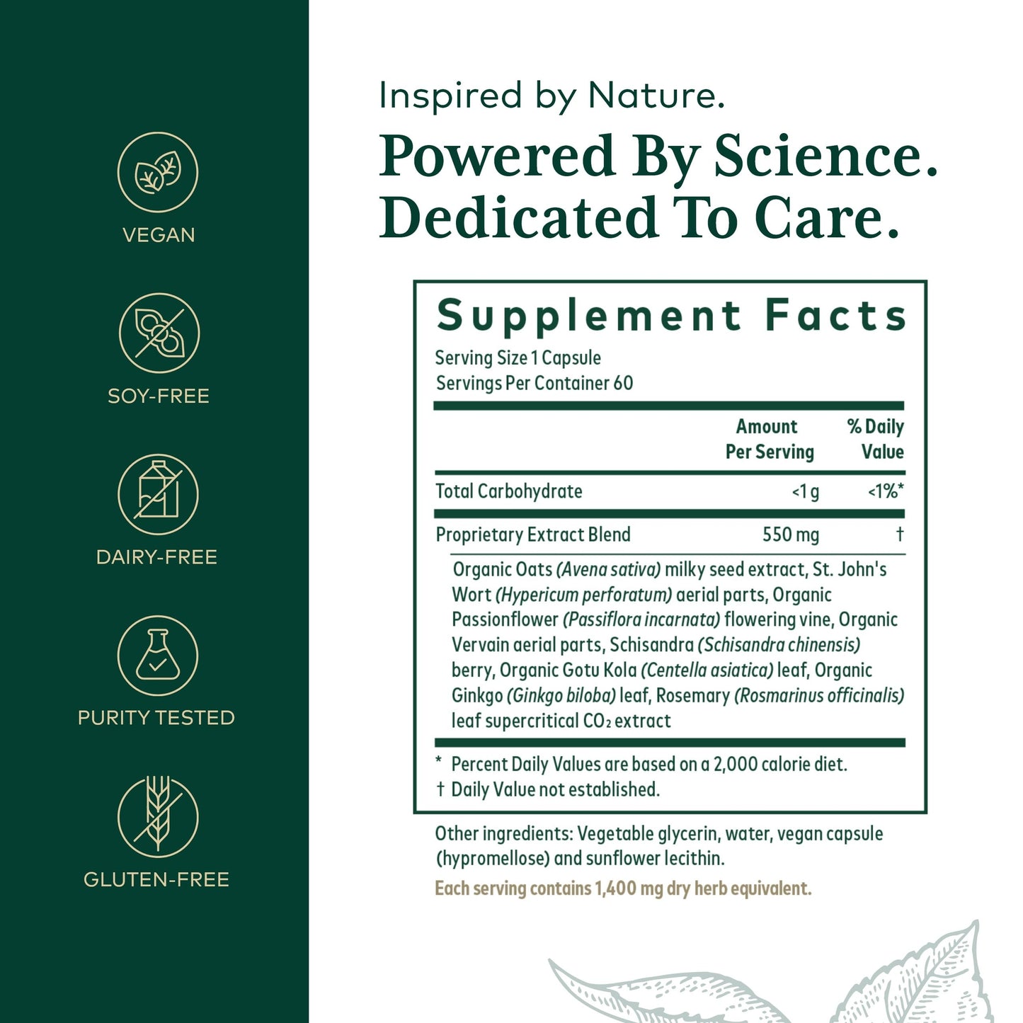 GAIA HERBS PRO Emotional Balance | Stress & Cognitive Health | Vegan 60 Servings