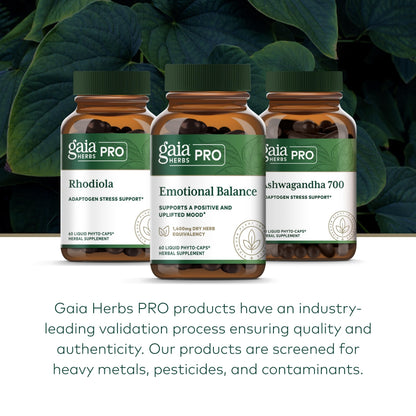 GAIA HERBS PRO Emotional Balance | Stress & Cognitive Health | Vegan 60 Servings