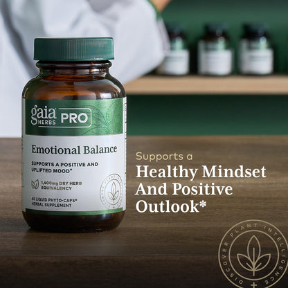 GAIA HERBS PRO Emotional Balance | Stress & Cognitive Health | Vegan 60 Servings