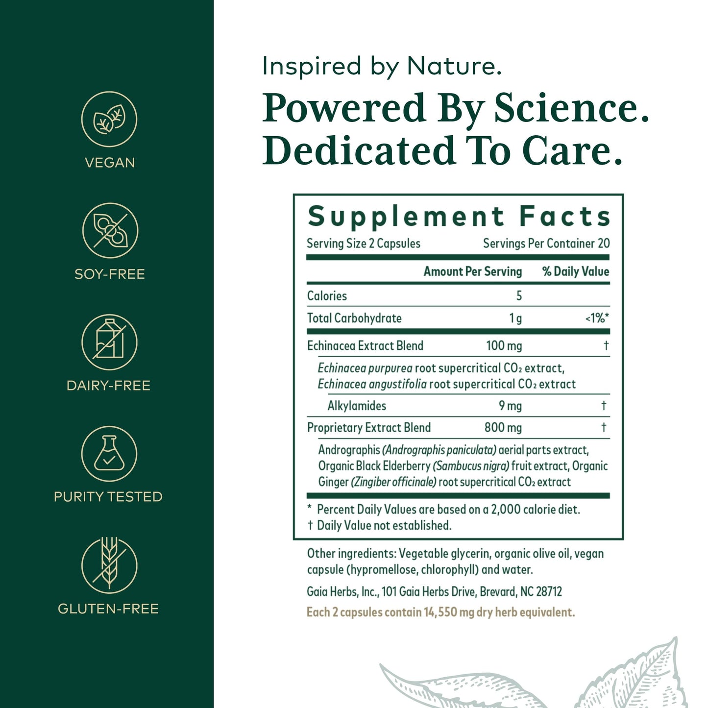 Gaia Herbs Pro Immune Activator - Immune Support (Echinacea, Elderberry)
