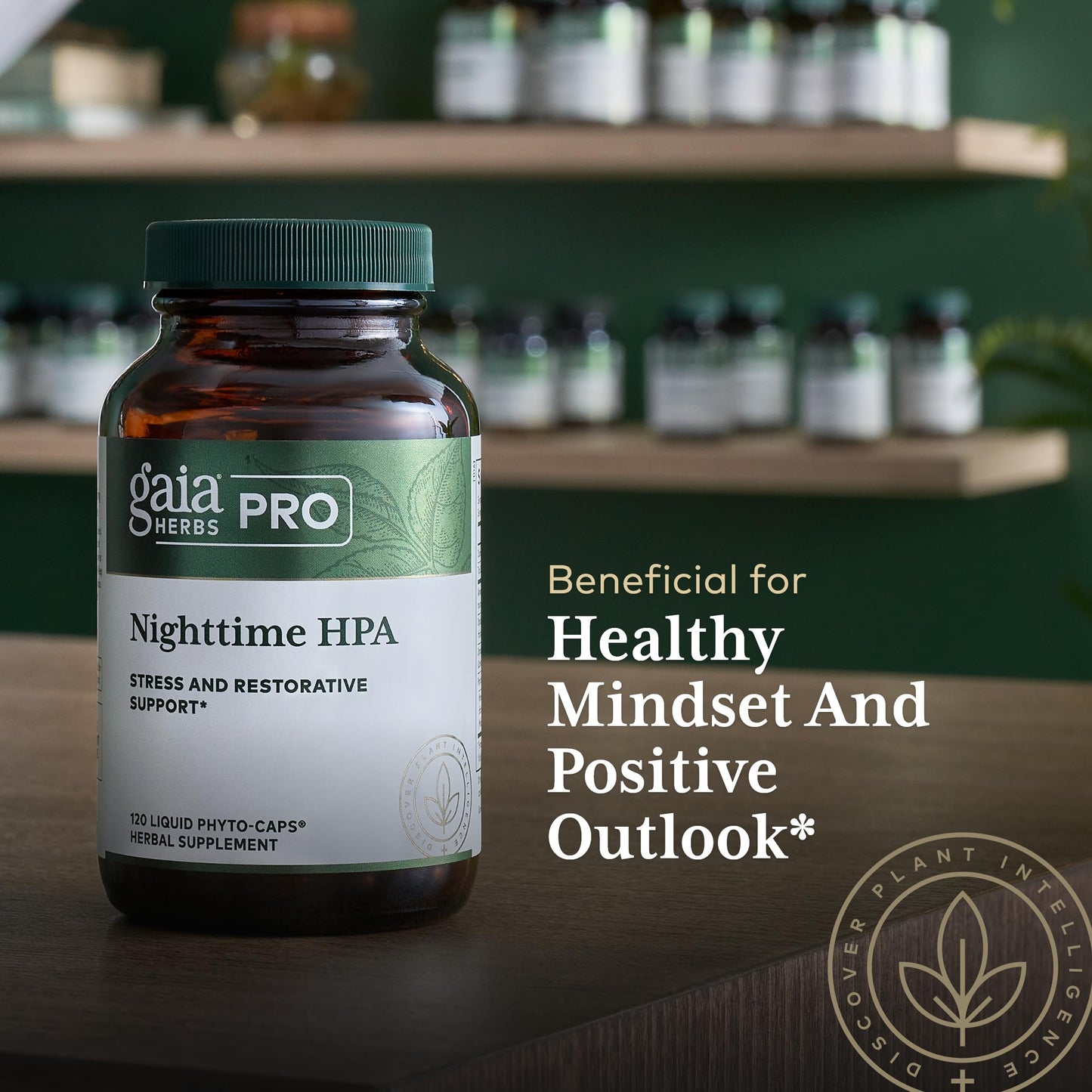 Gaia Herbs Pro Nighttime HPA - Restorative Sleep Support (120 Liquid Phyto-Caps)