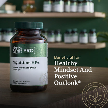 Gaia Herbs Pro Nighttime HPA - Restorative Sleep Support (120 Liquid Phyto-Caps)