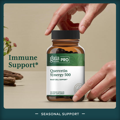 GAIA Herbs PRO Quercetin Synergy 500 – Immune & Cell Health, 100 Capsules