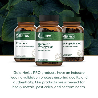 GAIA Herbs PRO Quercetin Synergy 500 – Immune & Cell Health, 100 Capsules