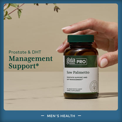 GAIA HERBS PRO Saw Palmetto PRO – Prostate Support, 60 Caps, Vegan