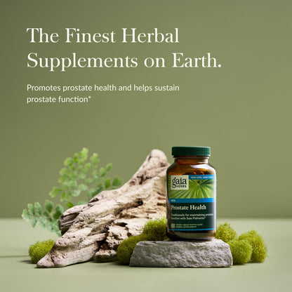 Gaia Herbs Prostate Health - Supports Prostate Function with Saw Palmetto, Green Tea, Nettle Root & White Sage - 120 Vegan Liquid Phyto-Caps (60 Servings)