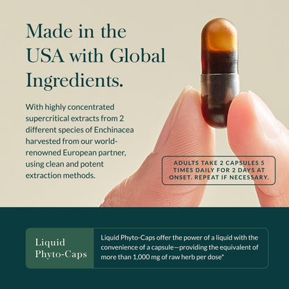 Gaia Herbs Quick Defense - Fast-Acting Immune Support (40 Vegan Liquid Phyto-Caps)